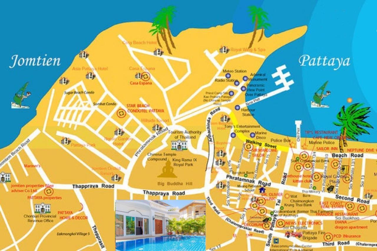 Ratana Villa - Pattaya Holiday House Walking Street 7 Bedrooms Экстерьер фото